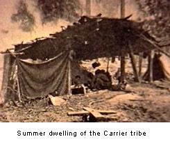 Summer dwelling of the Carrier tribe