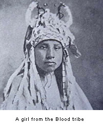 A girl from the Blood tribe