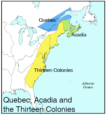 Acadians Map