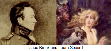 Isaac Brock and laura Secord