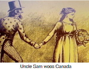 Uncle Sam woos Canada