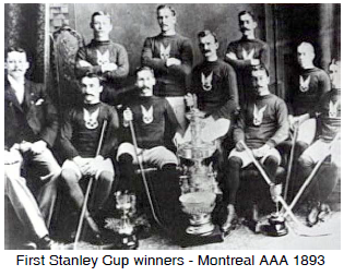 First Stanley Cup winners - Montreal AAA 1893