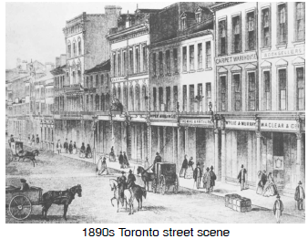 1890s Toronto street scene