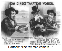 Cartoon: “The tax man cometh...”