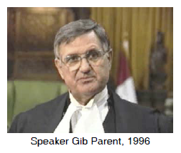 Speaker Gib Parent, 1996
